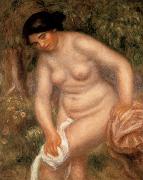 Pierre Renoir Bather Drying herself oil painting on canvas